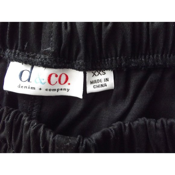 Denim+Company (d&co)Black Bermuda Shorts XXS x11"pull-on elastic high rise waist - Picture 9 of 10